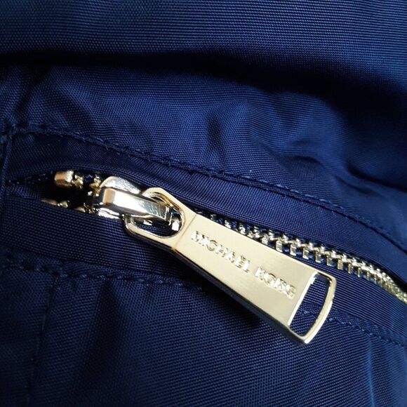 Michael Kors Women's Trench Coat size S Navy Blue Zip Front - Picture 10 of 15